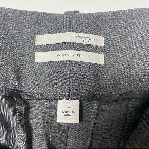 Halogen Whitney Fit Gray Career Wear Dress Pants Women's Size 6 - Picture 9 of 12